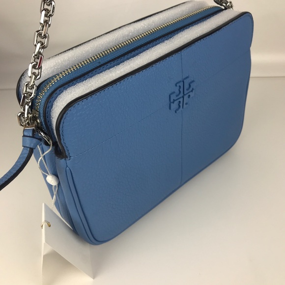 Tory Burch Handbags - Tory Burch Ivy Blue Leather Cross Body Bag 29741